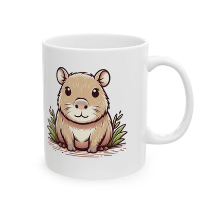 Ceramic Mug - Capybara Bliss: Sip in Style for Animal Lovers (11oz)