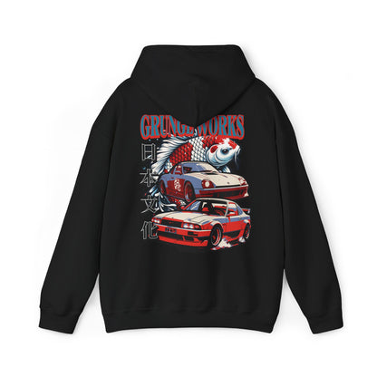 Grunge Work JDM Unisex Heavy Blend™ Hooded Sweatshirt