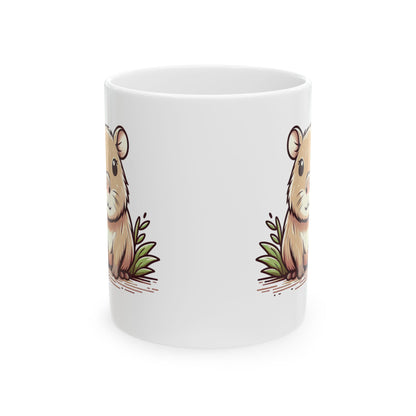 Ceramic Mug - Capybara Bliss: Sip in Style for Animal Lovers (11oz)