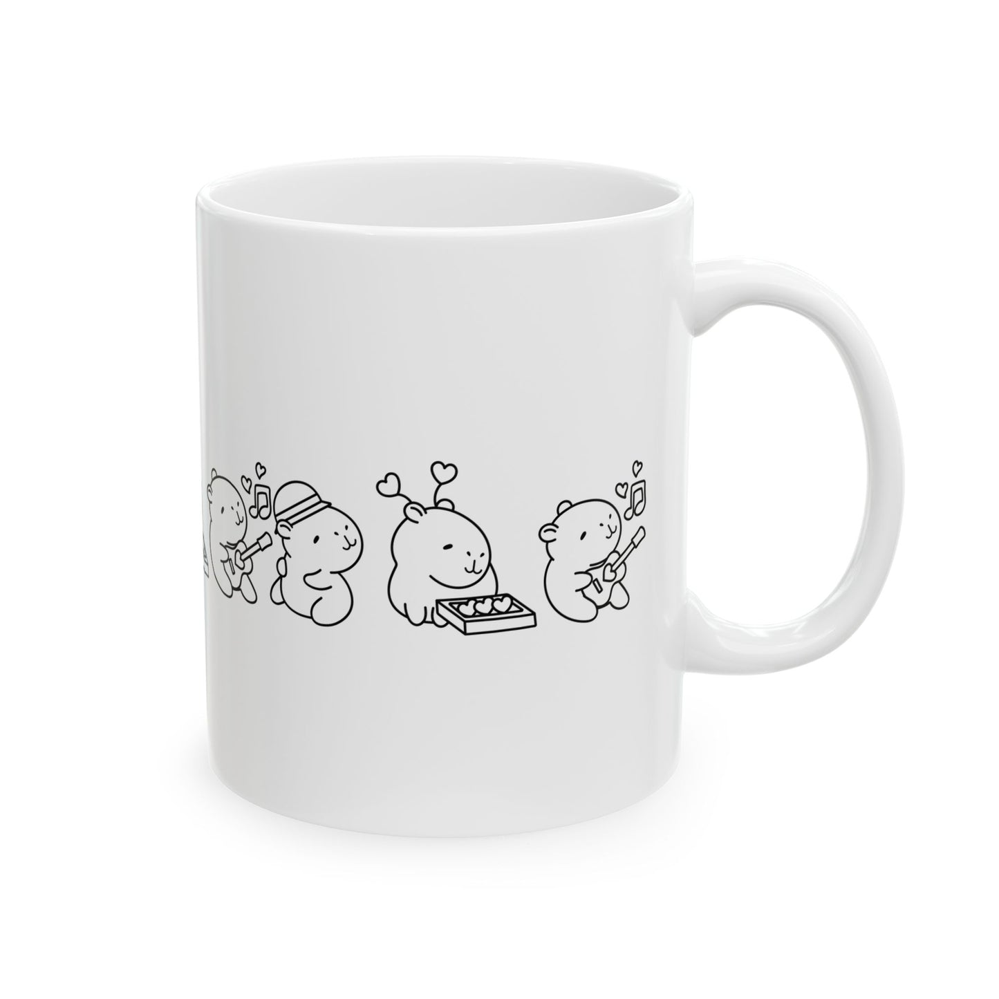 "Ceramic Capybara Mug – Cute Animal Lover Gift, Coffee & Tea Mug"