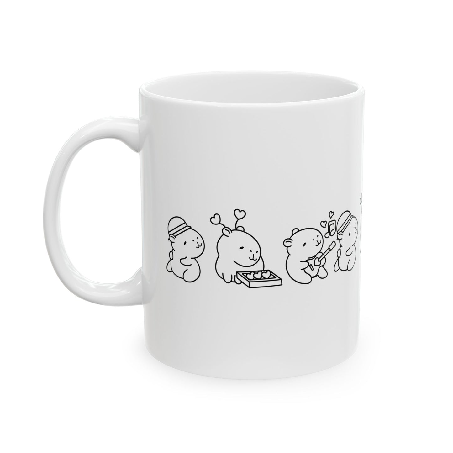 "Ceramic Capybara Mug – Cute Animal Lover Gift, Coffee & Tea Mug"