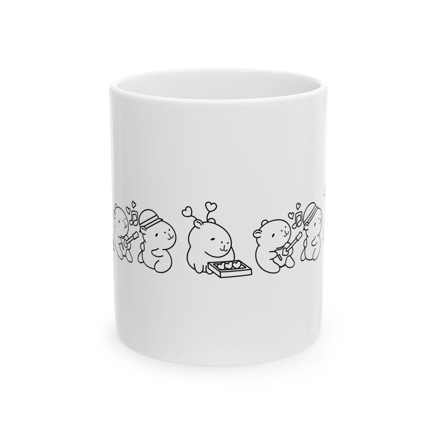 "Ceramic Capybara Mug – Cute Animal Lover Gift, Coffee & Tea Mug"