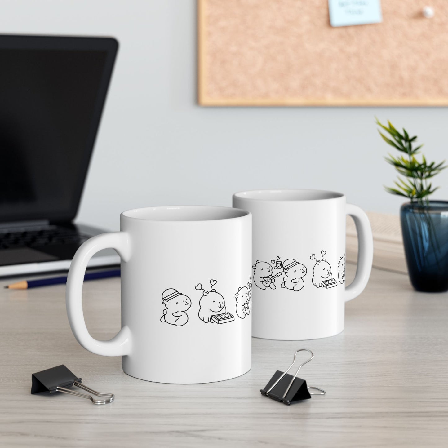 "Ceramic Capybara Mug – Cute Animal Lover Gift, Coffee & Tea Mug"