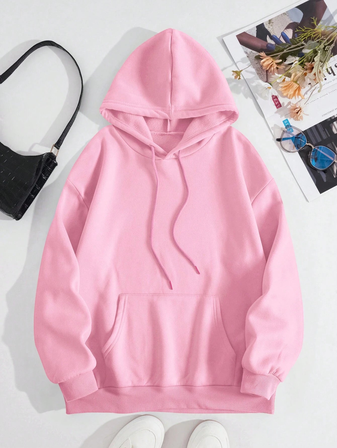 Ezwear Women'S Letter & Car Print Hoodie